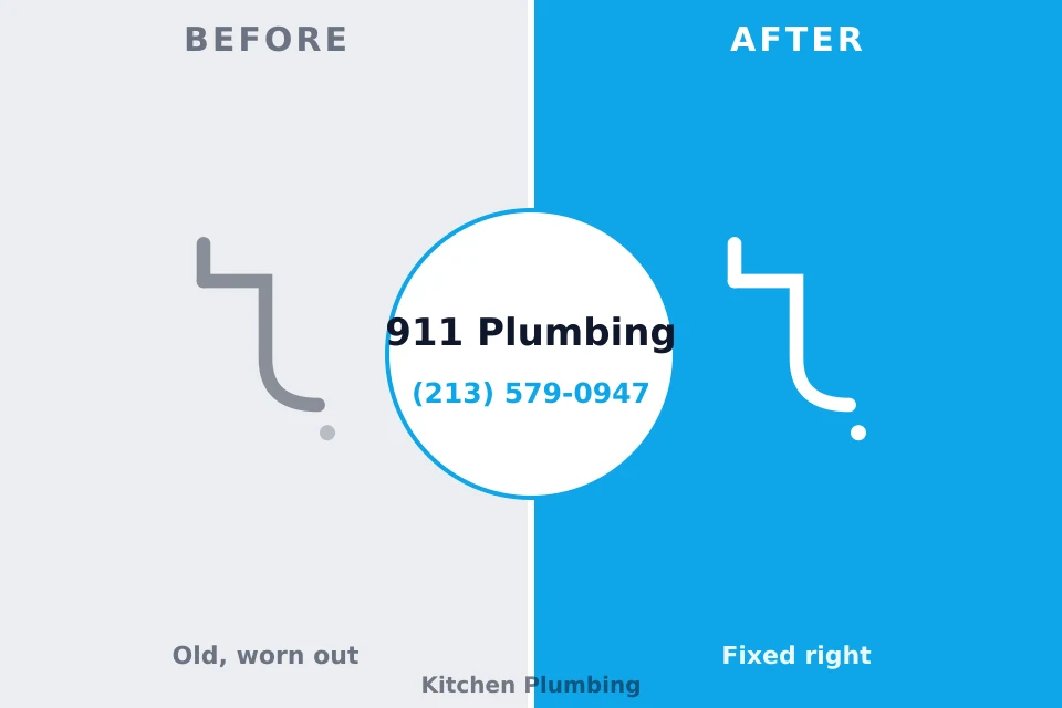 Before and after: plumbing repair Shorewood, IL